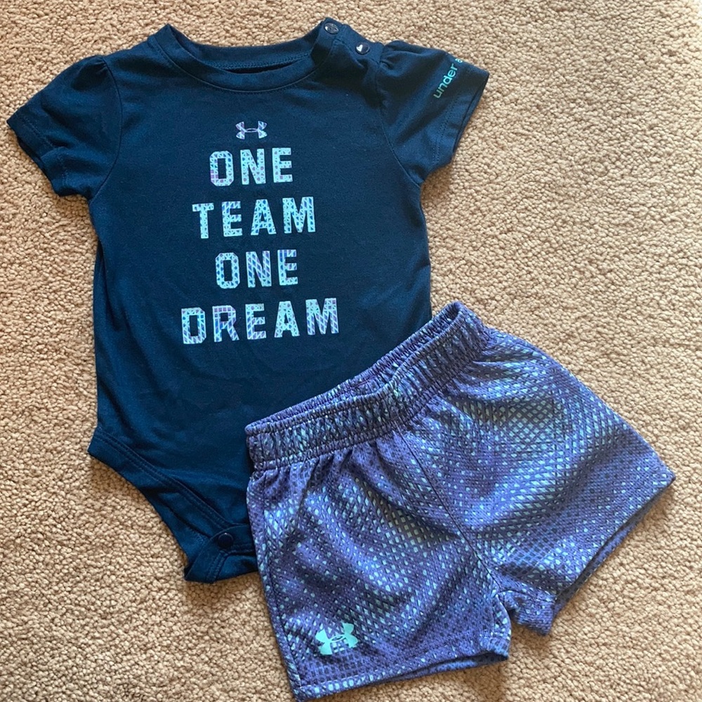 Under armor 6/9 months set